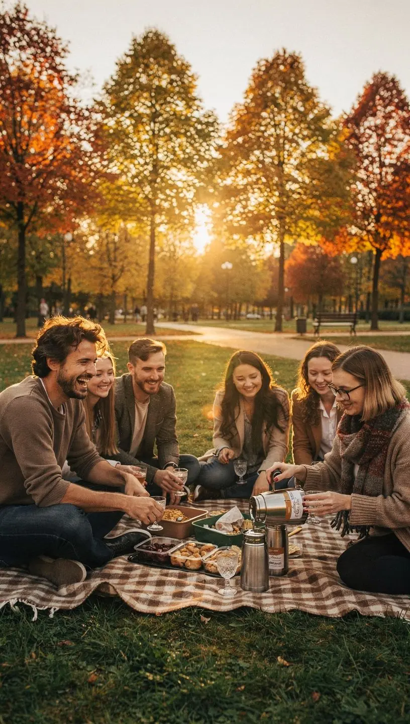 Žmonių grupė, mėgaujanti Villafranca širdies arbatos skoniais draugiškoje aplinkoje.